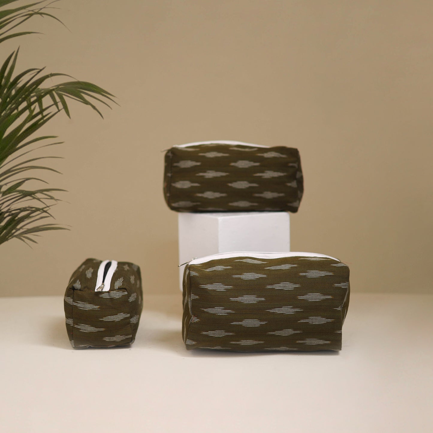 Handcrafted Fabric Toiletry Bags (Set of 3) 18