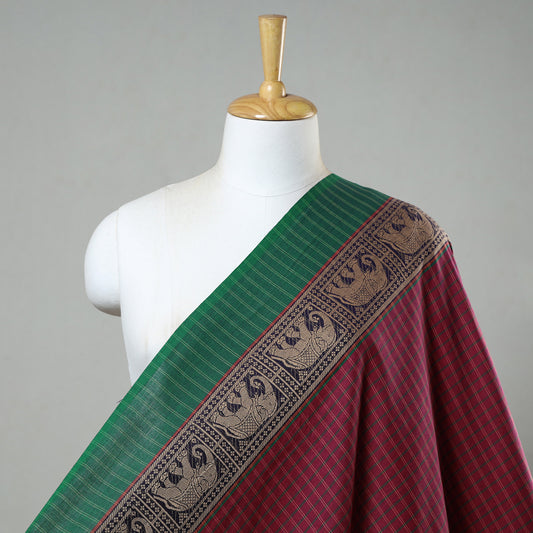 Prewashed Dharwad Cotton Thread Border Fabric 32
