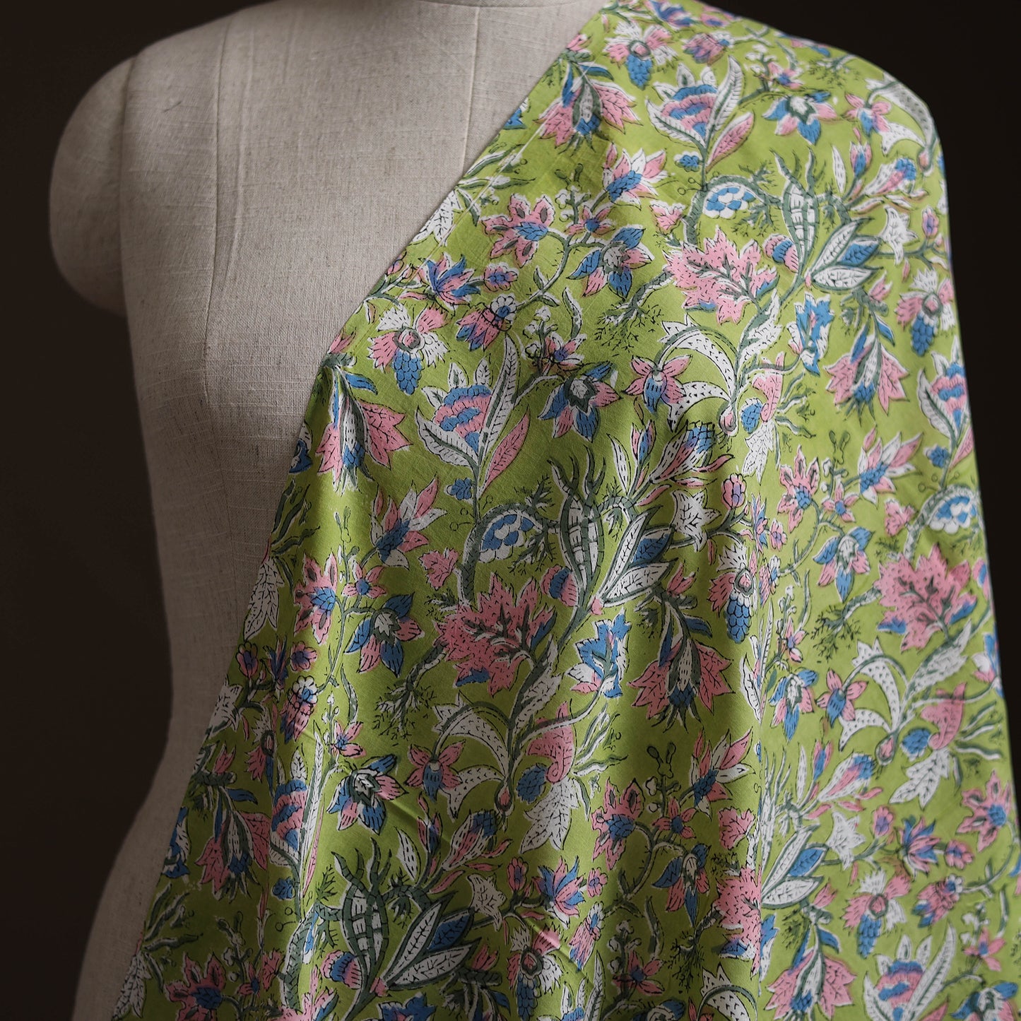 Sanganeri Hand Block Print Cotton Fabric 05