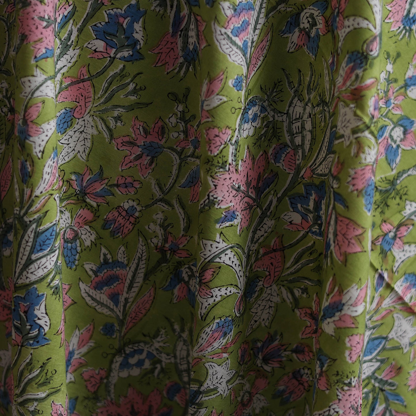 Sanganeri Hand Block Print Cotton Fabric 05