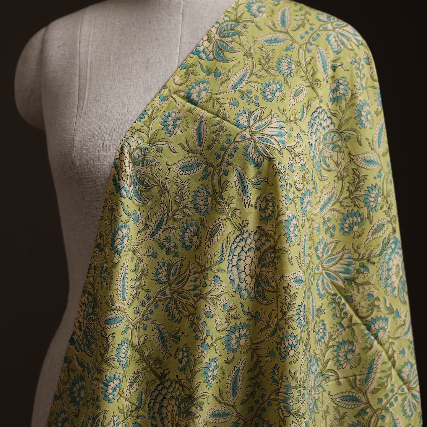 Sanganeri Hand Block Print Cotton Fabric 12