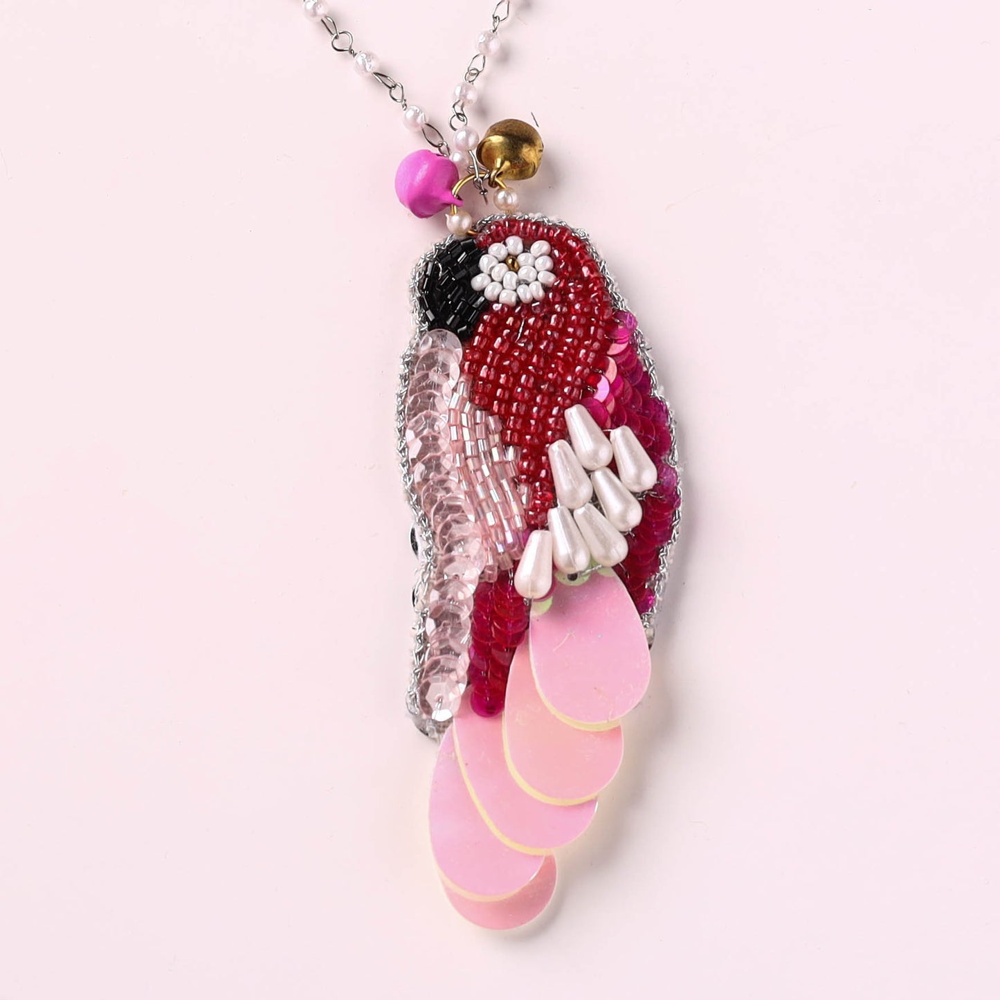 Bird - Handmade Sequin & Beadwork Lumba Rakhi by Jugni 03