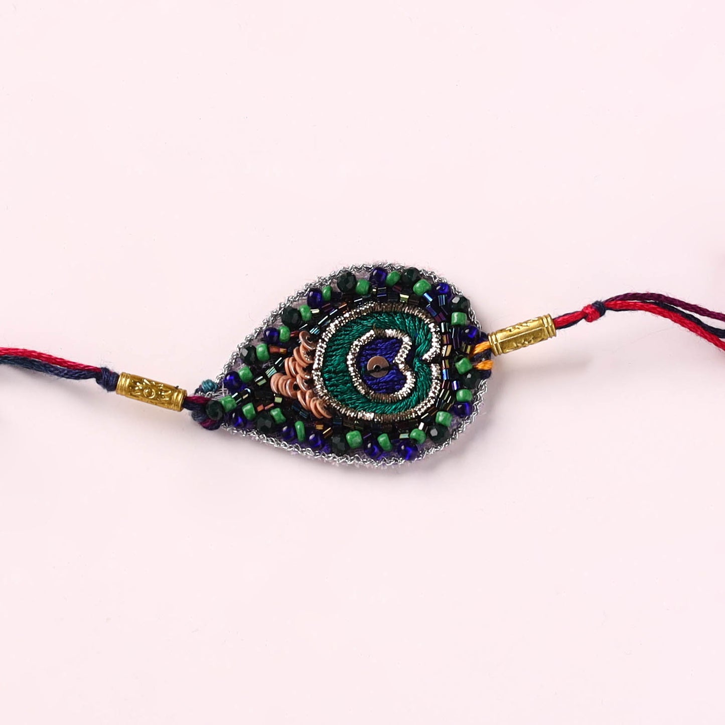 Peacock Feather - Handmade Beadwork Rakhi by Jugni 10