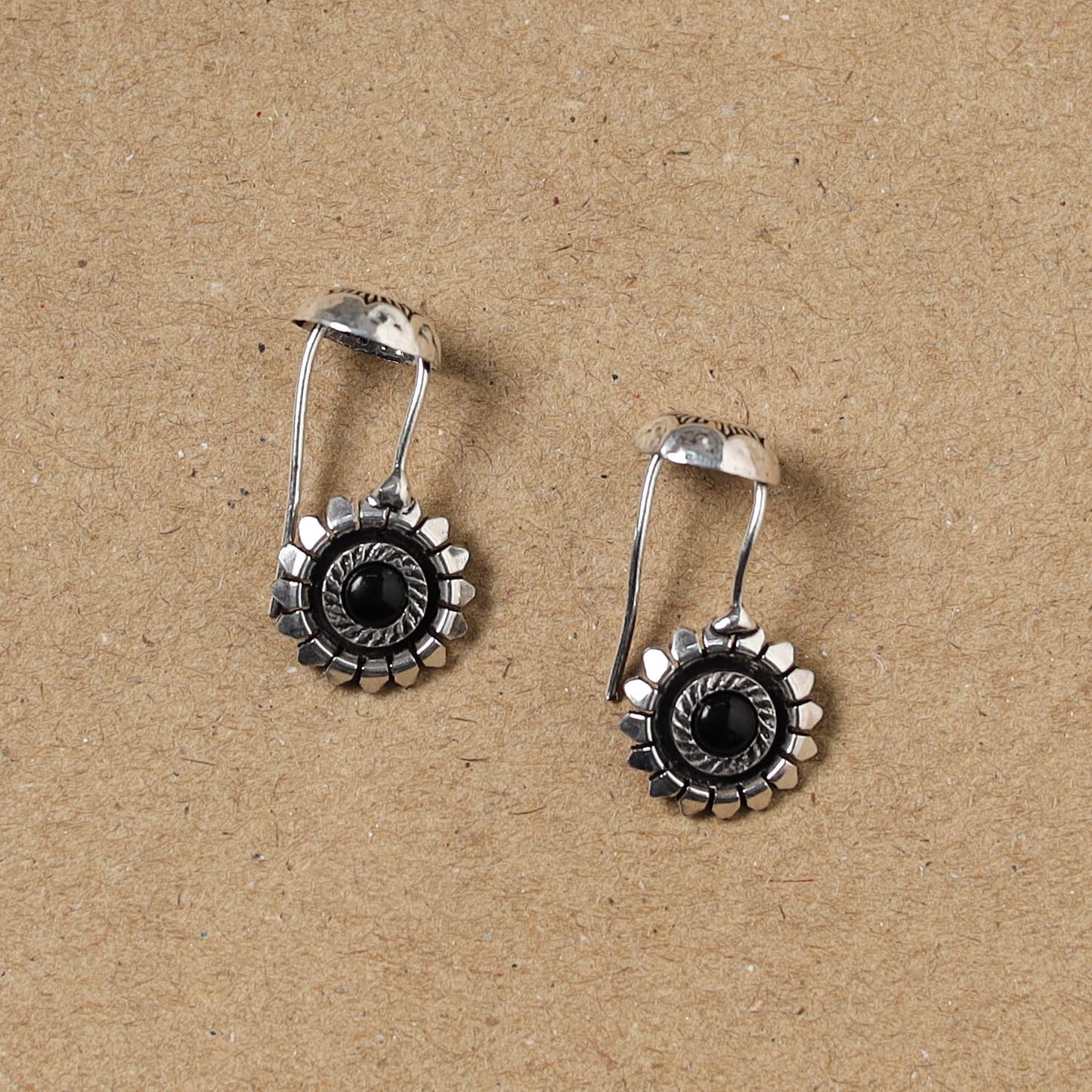Grey - German Silver Plated Ear-Cuff Bugatti / Bugadi Earrings 16