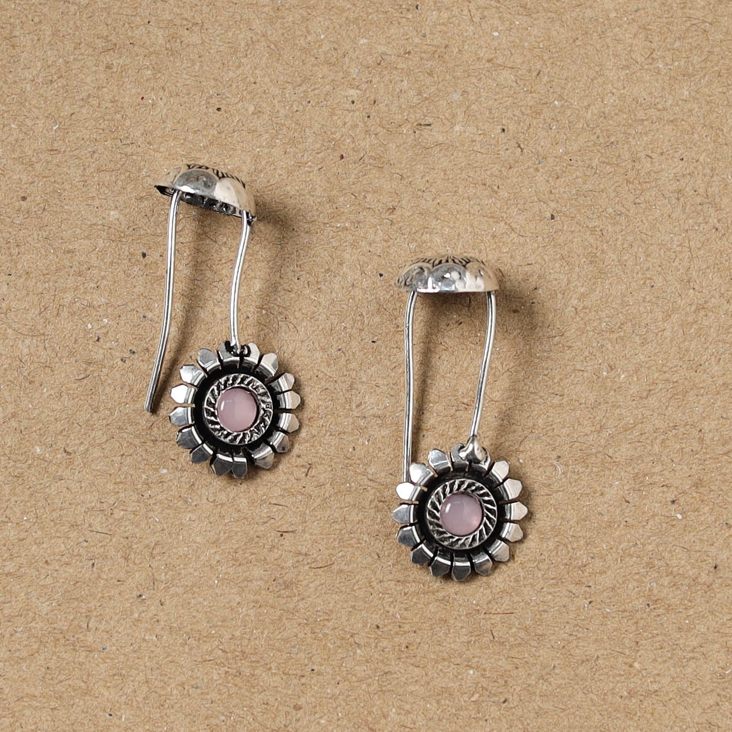 Grey - German Silver Plated Ear-Cuff Bugatti / Bugadi Earrings 19