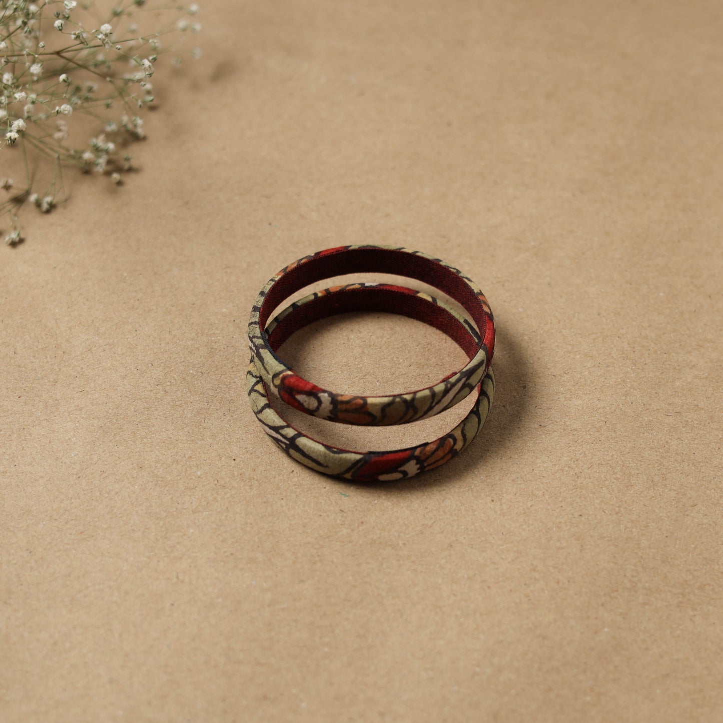Natural Dyed Handpainted Kalamkari Bangle SO2 (Size - 2-8) 24