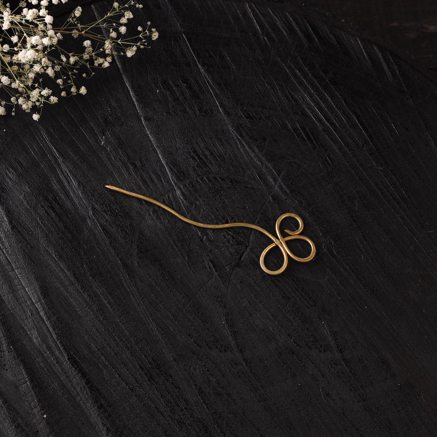 Yellow - Brass Metal Handcrafted Juda Pin 02