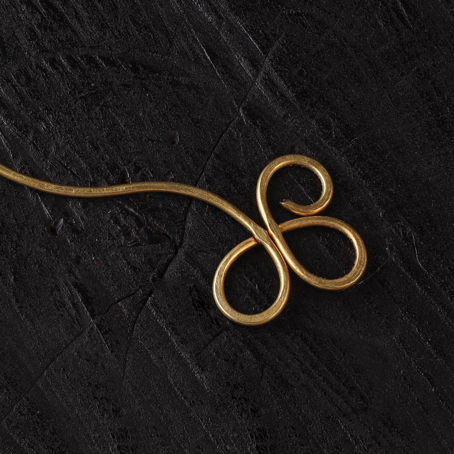 Yellow - Brass Metal Handcrafted Juda Pin 02