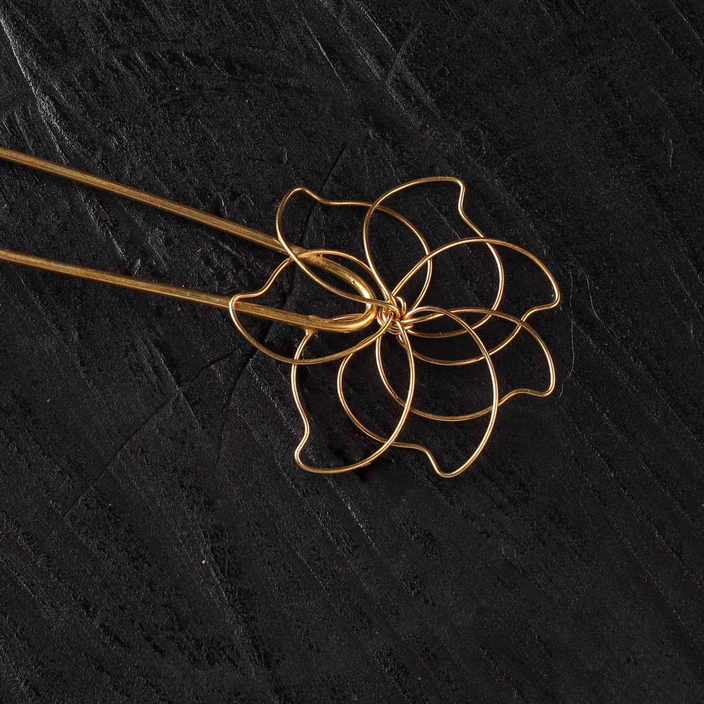 Yellow - Brass Metal Handcrafted Juda Pin 01
