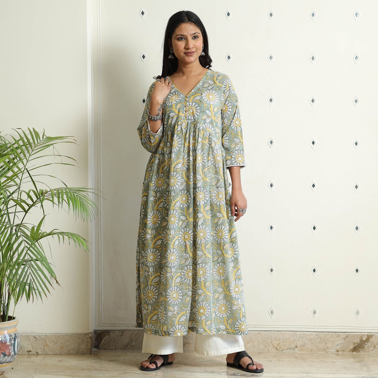 Sanganeri Block Printed kurta