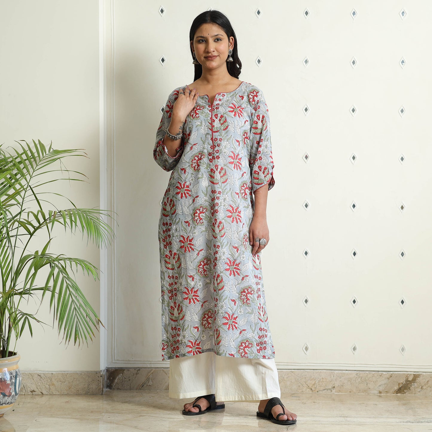 Sanganeri Block Printed kurta