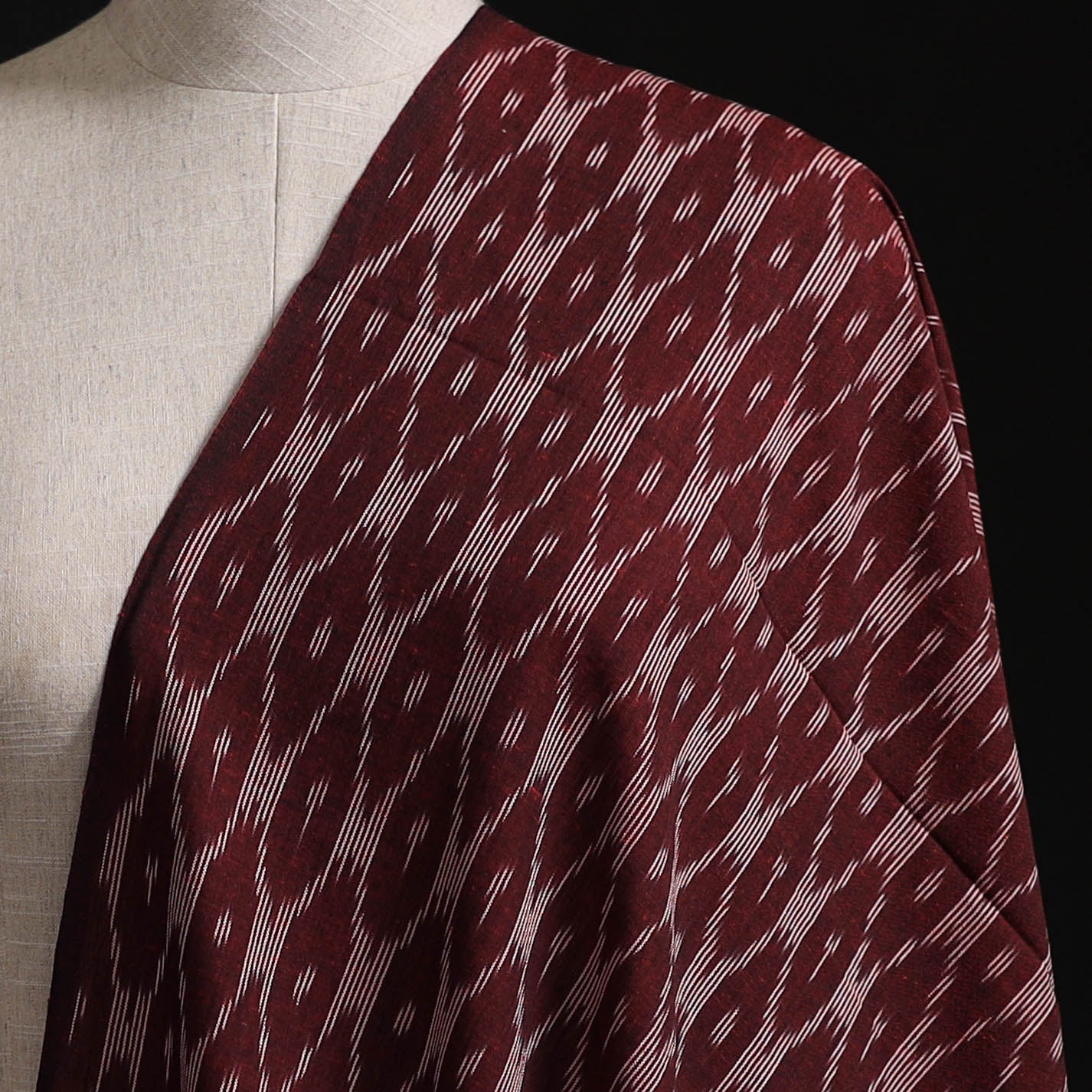 Pochampally Ikat Weave Pure Cotton Fabric 03