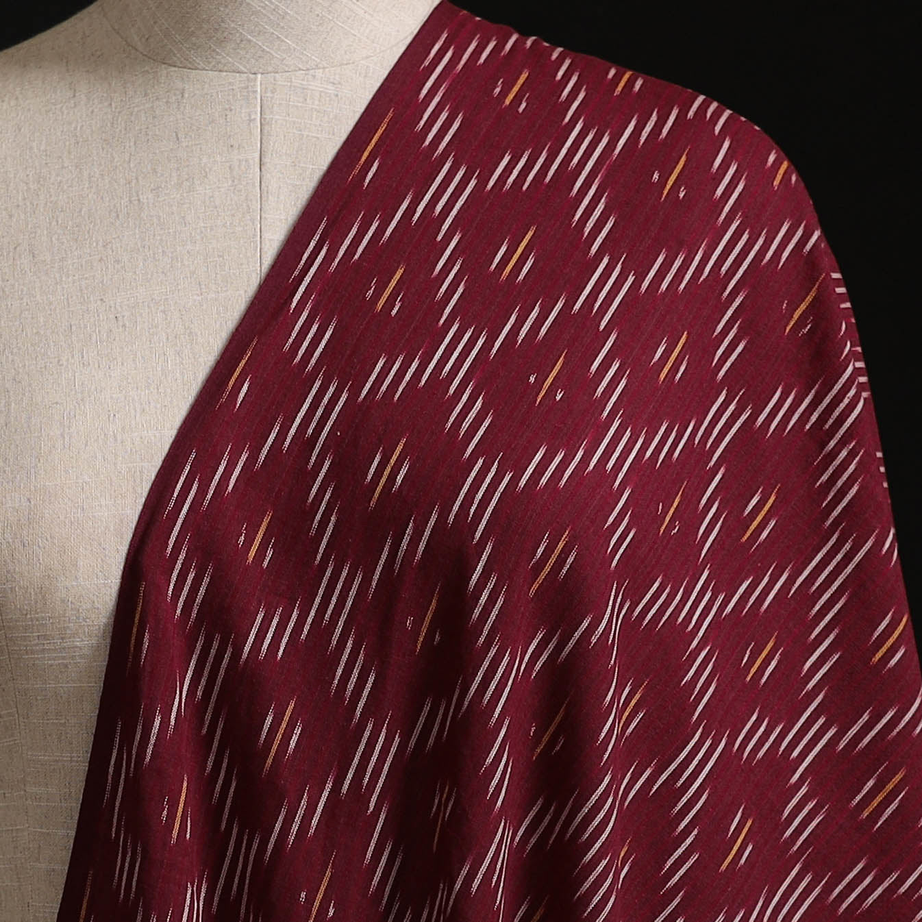 Pochampally Ikat Weave Pure Cotton Fabric 37