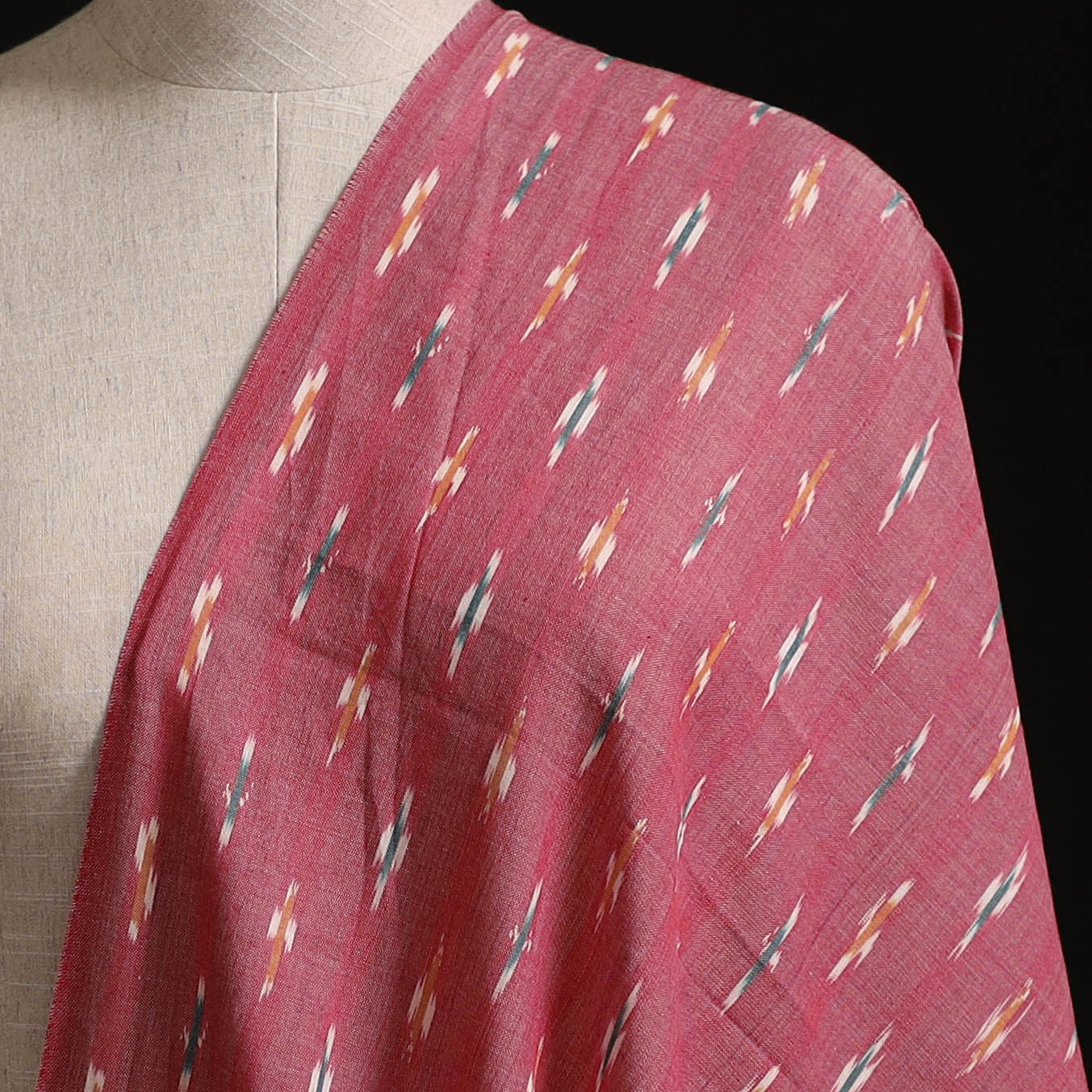 Pochampally Ikat Weave Pure Cotton Fabric 41