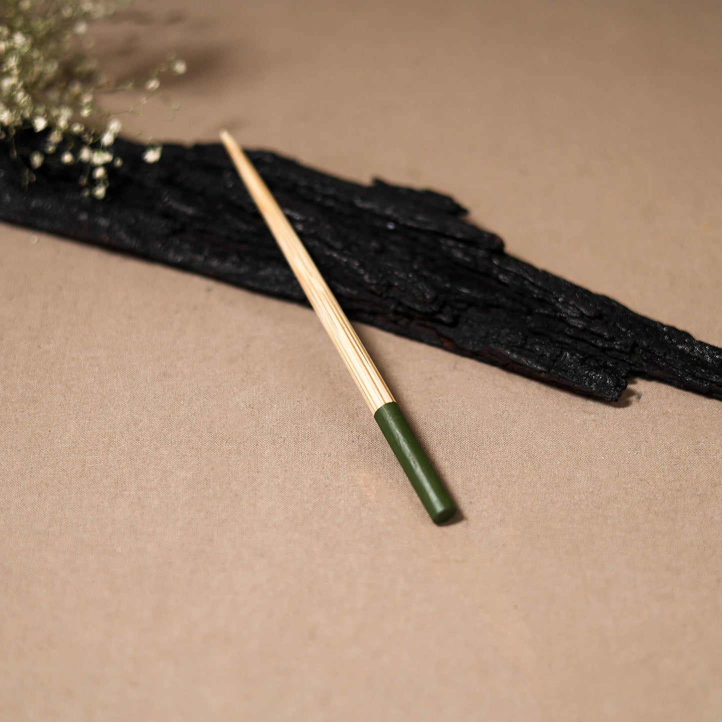 Kerala Handpainted Bamboo Juda Stick 112