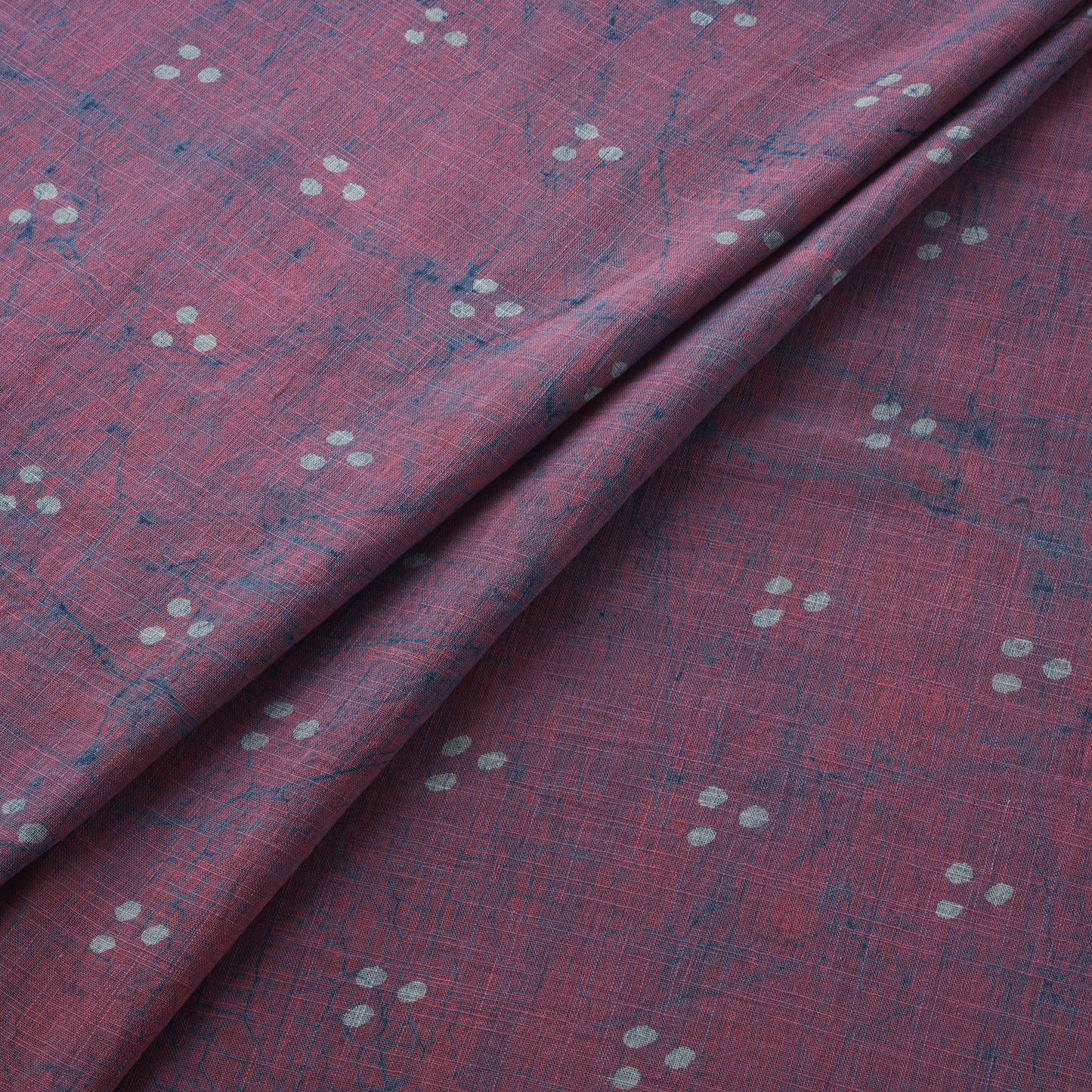 Purple - Akola Hand Block Print Slub Cotton Fabric 25