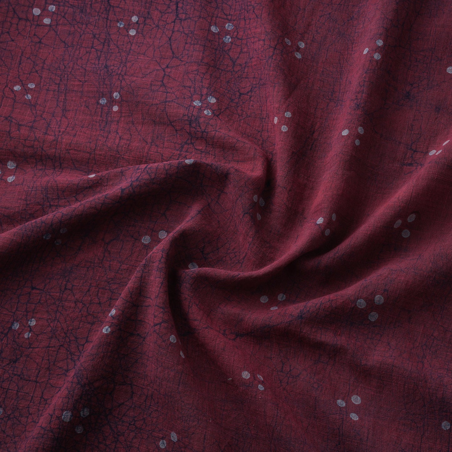 Purple - Akola Hand Block Print Slub Cotton Fabric 26