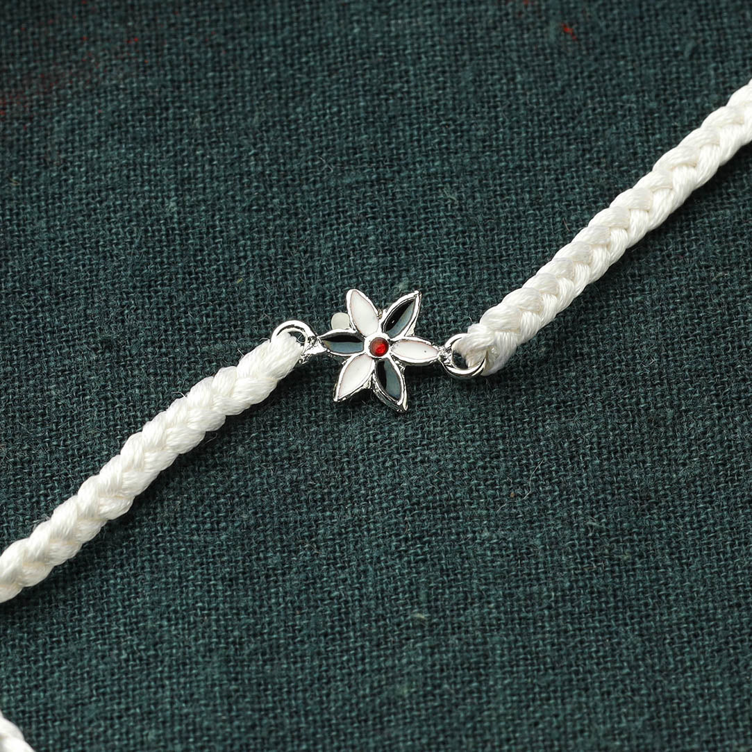 Handamade Meenakari Threadwork Rakhi