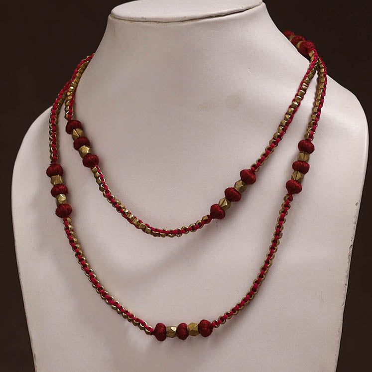 Tribal Odisha Dokra Threadwork Handmade Long Necklace 10