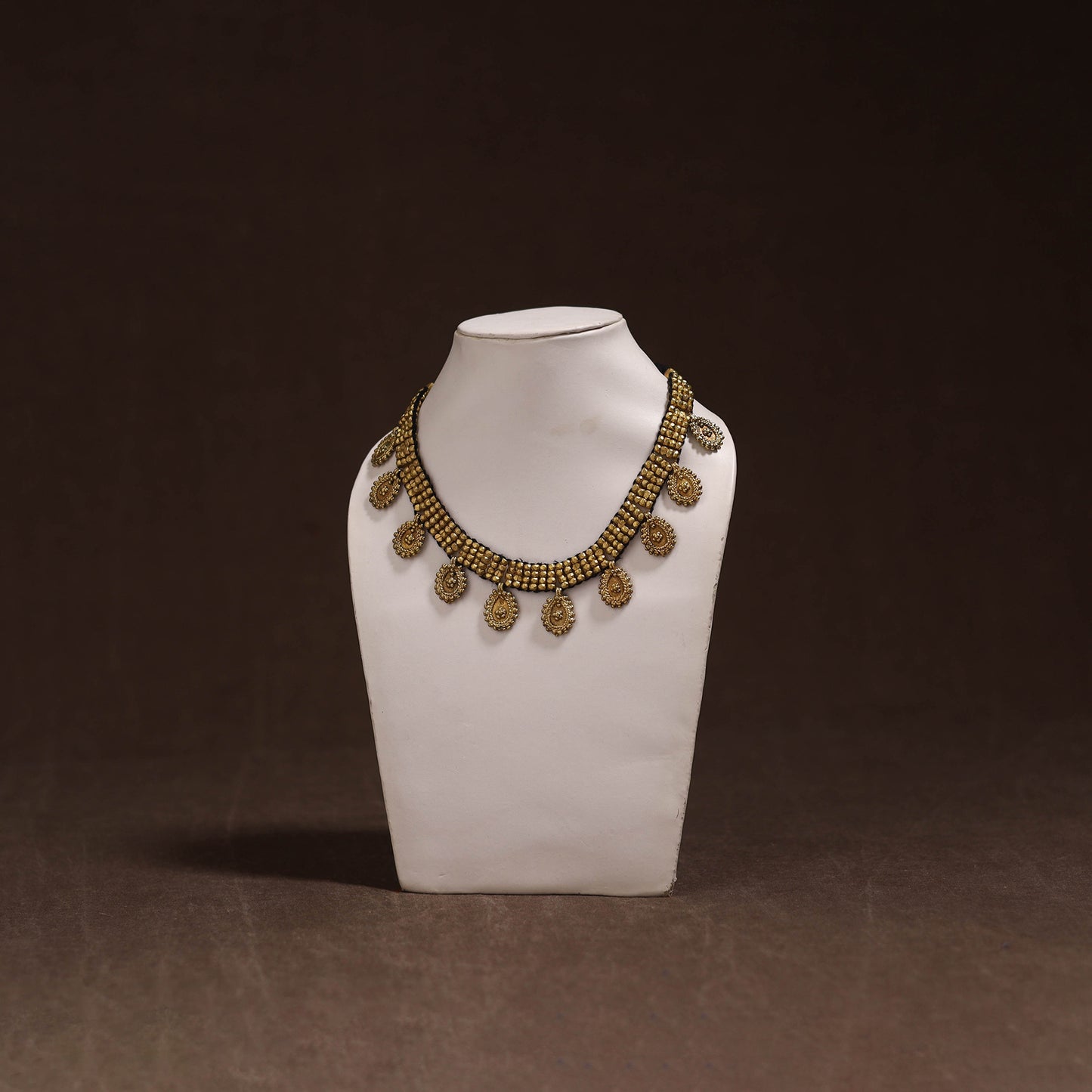 Tribal Odisha Dokra Threadwork Handmade Choker Necklace 32