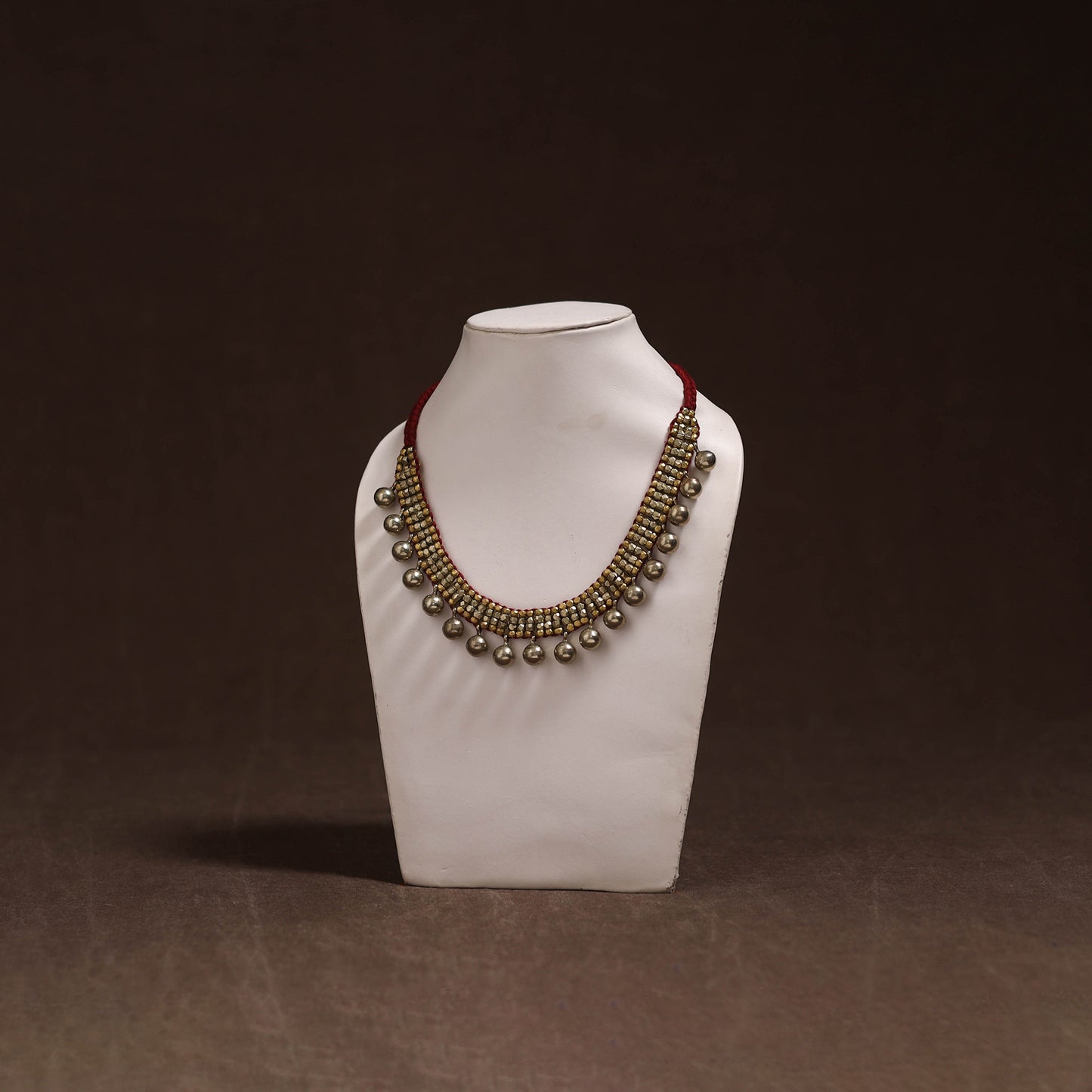 Tribal Odisha Dokra Threadwork Handmade Choker Necklace 34