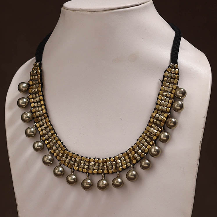 Tribal Odisha Dokra Threadwork Handmade Choker Necklace 35