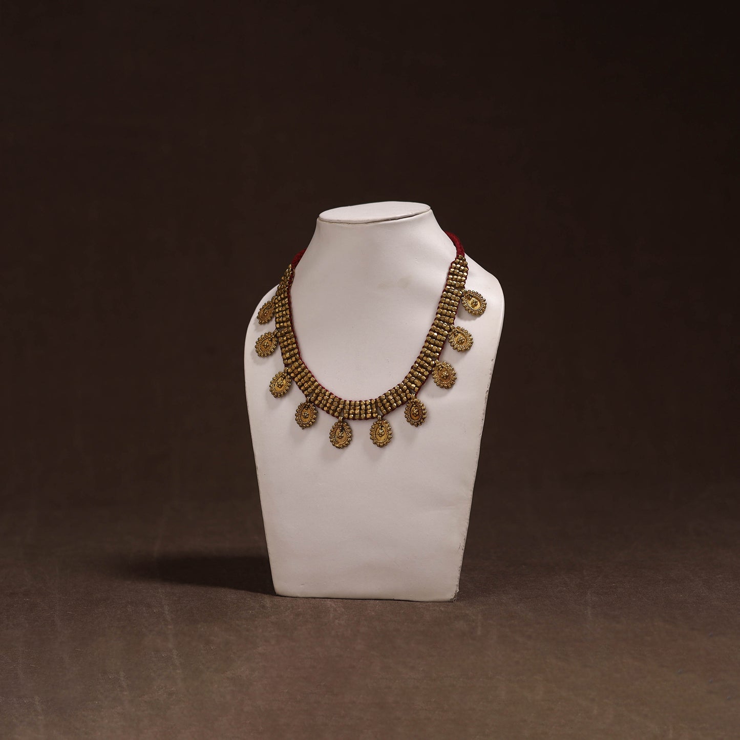 Tribal Odisha Dokra Threadwork Handmade Choker Necklace 39