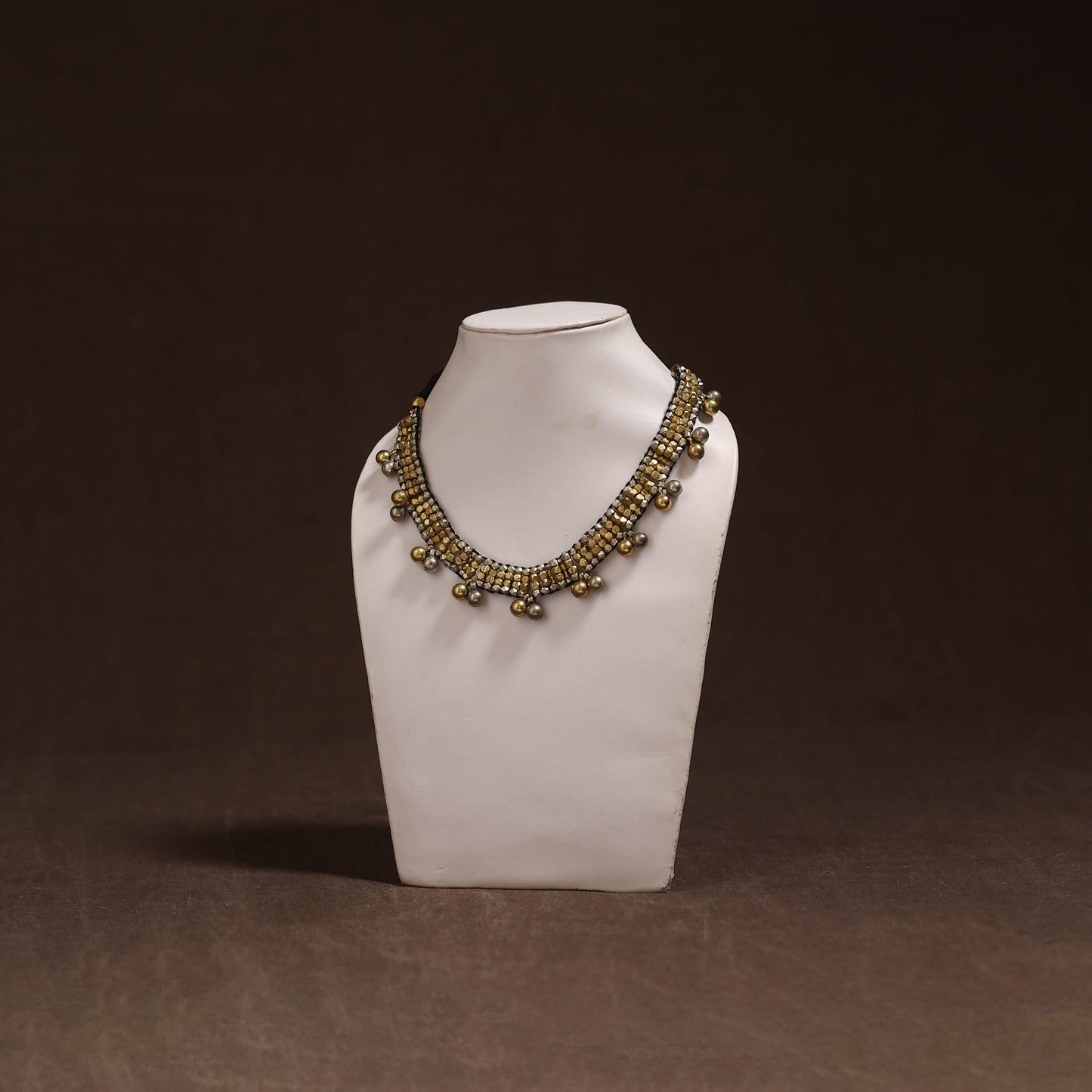 Tribal Odisha Dokra Threadwork Handmade Choker Necklace 43