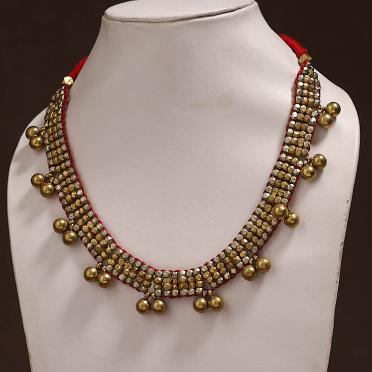 Tribal Odisha Dokra Threadwork Handmade Choker Necklace 50
