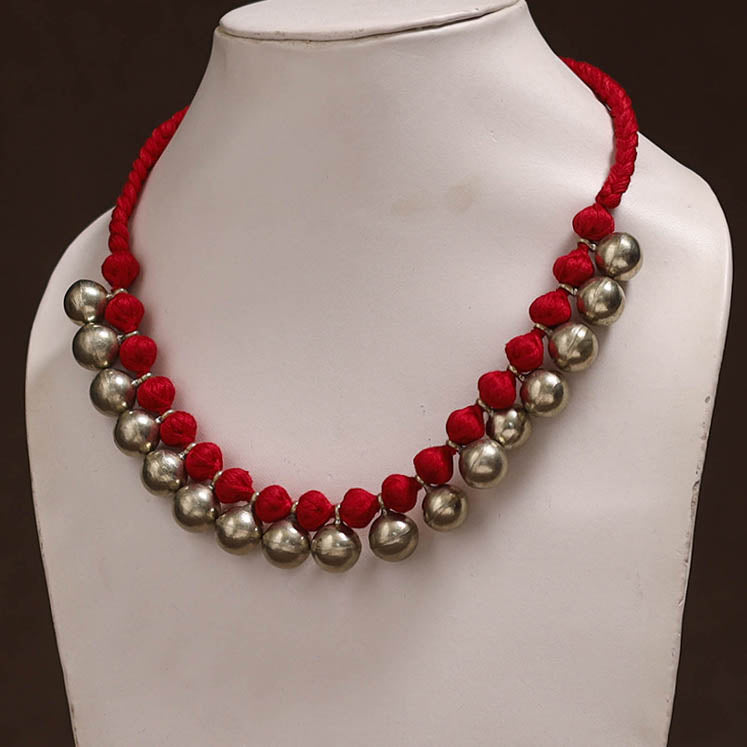 Tribal Odisha Dokra Threadwork Handmade Choker Necklace 59