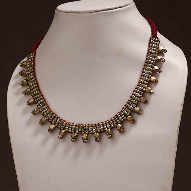 Tribal Odisha Dokra Threadwork Handmade Choker Necklace 64