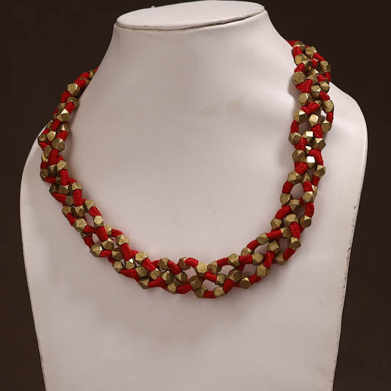 Tribal Odisha Dokra Threadwork Handmade Choker Necklace 69