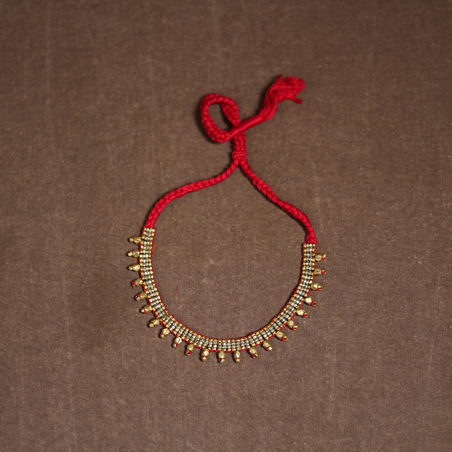 Tribal Odisha Dokra Threadwork Handmade Choker Necklace 61