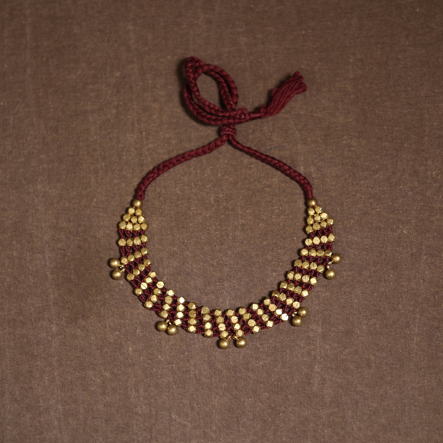 Tribal Odisha Dokra Threadwork Handmade Choker Necklace 46
