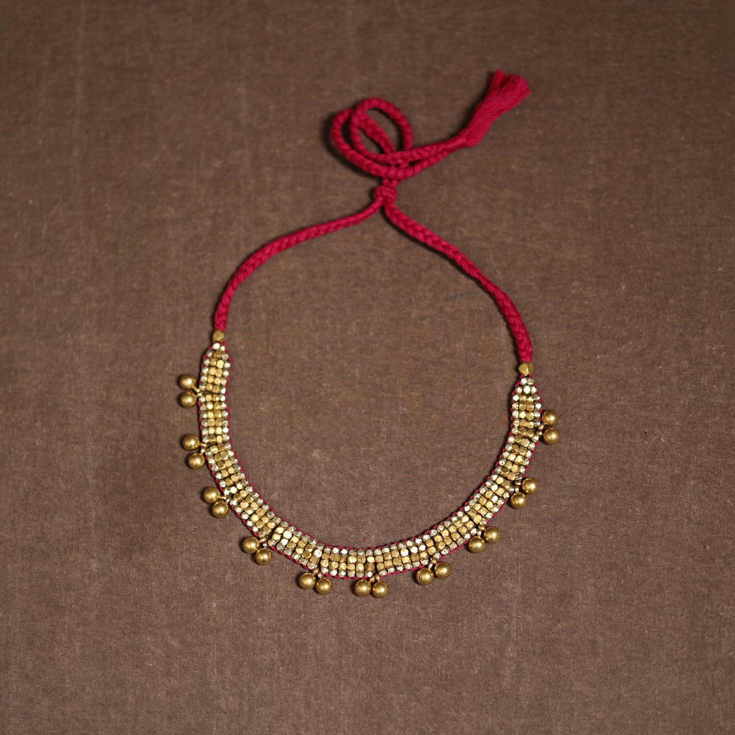Tribal Odisha Dokra Threadwork Handmade Choker Necklace 41