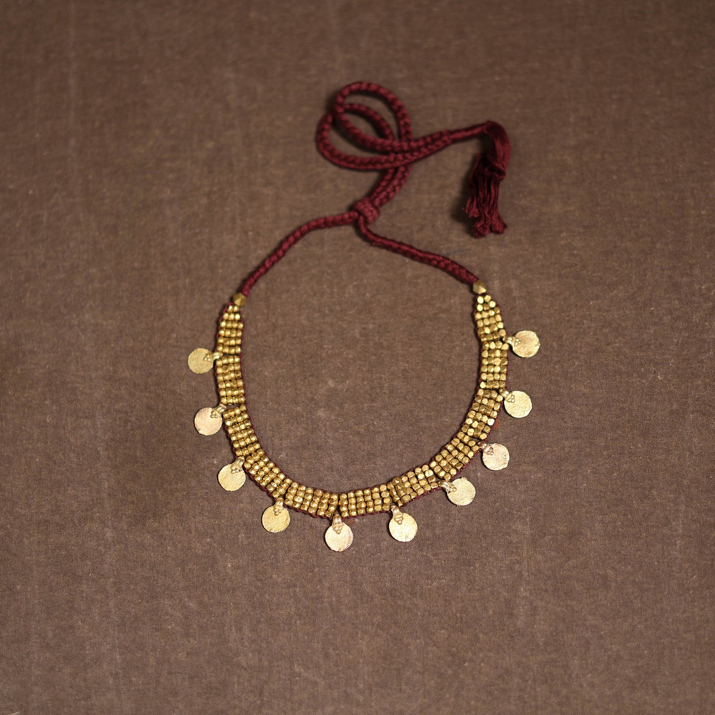 Tribal Odisha Dokra Threadwork Handmade Choker Necklace 33
