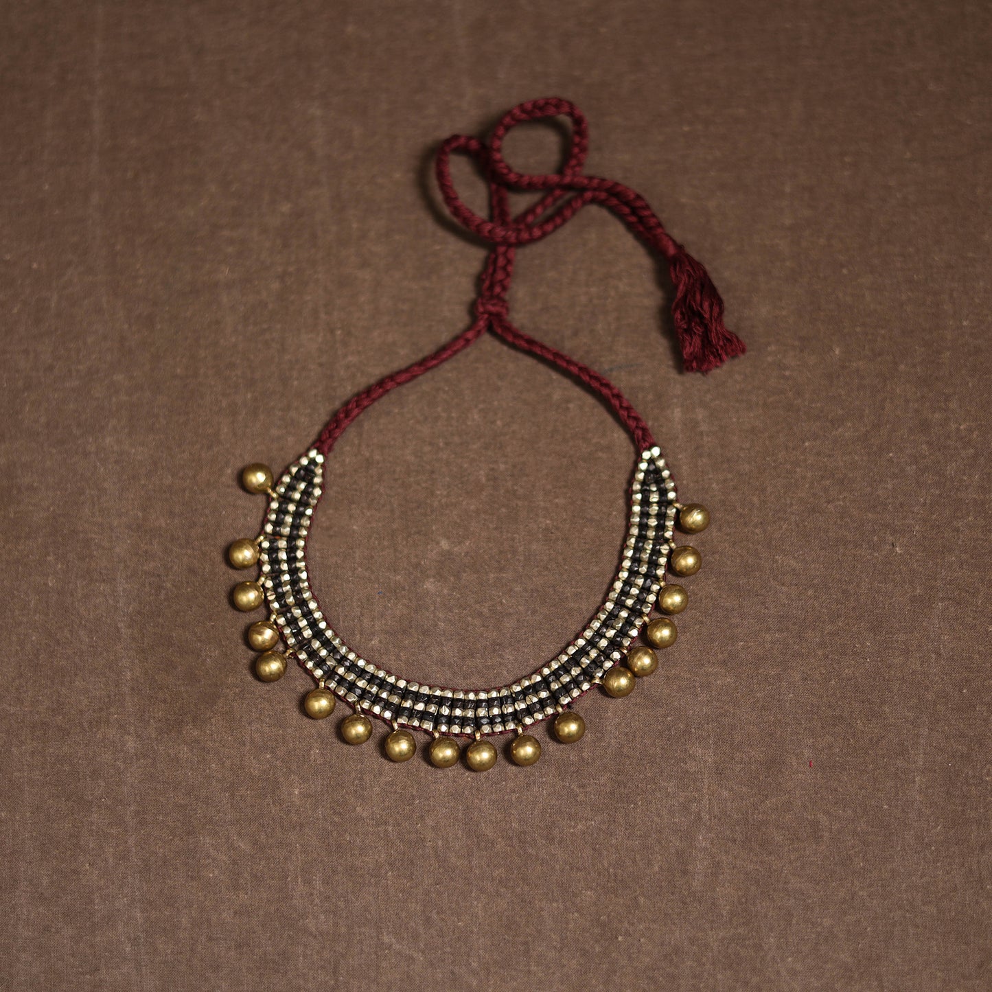 Tribal Odisha Dokra Threadwork Handmade Choker Necklace 29