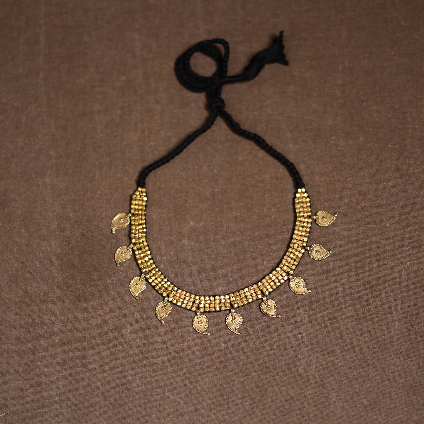 Tribal Odisha Dokra Threadwork Handmade Choker Necklace 24