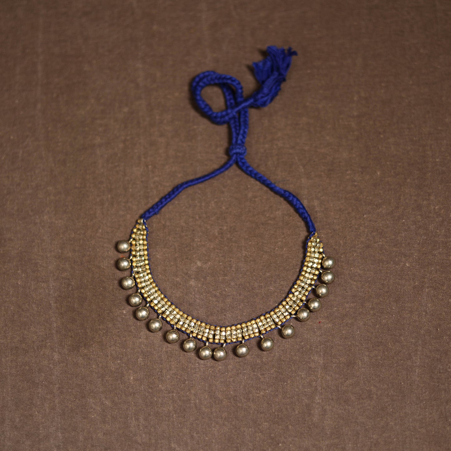 Tribal Odisha Dokra Threadwork Handmade Choker Necklace 23