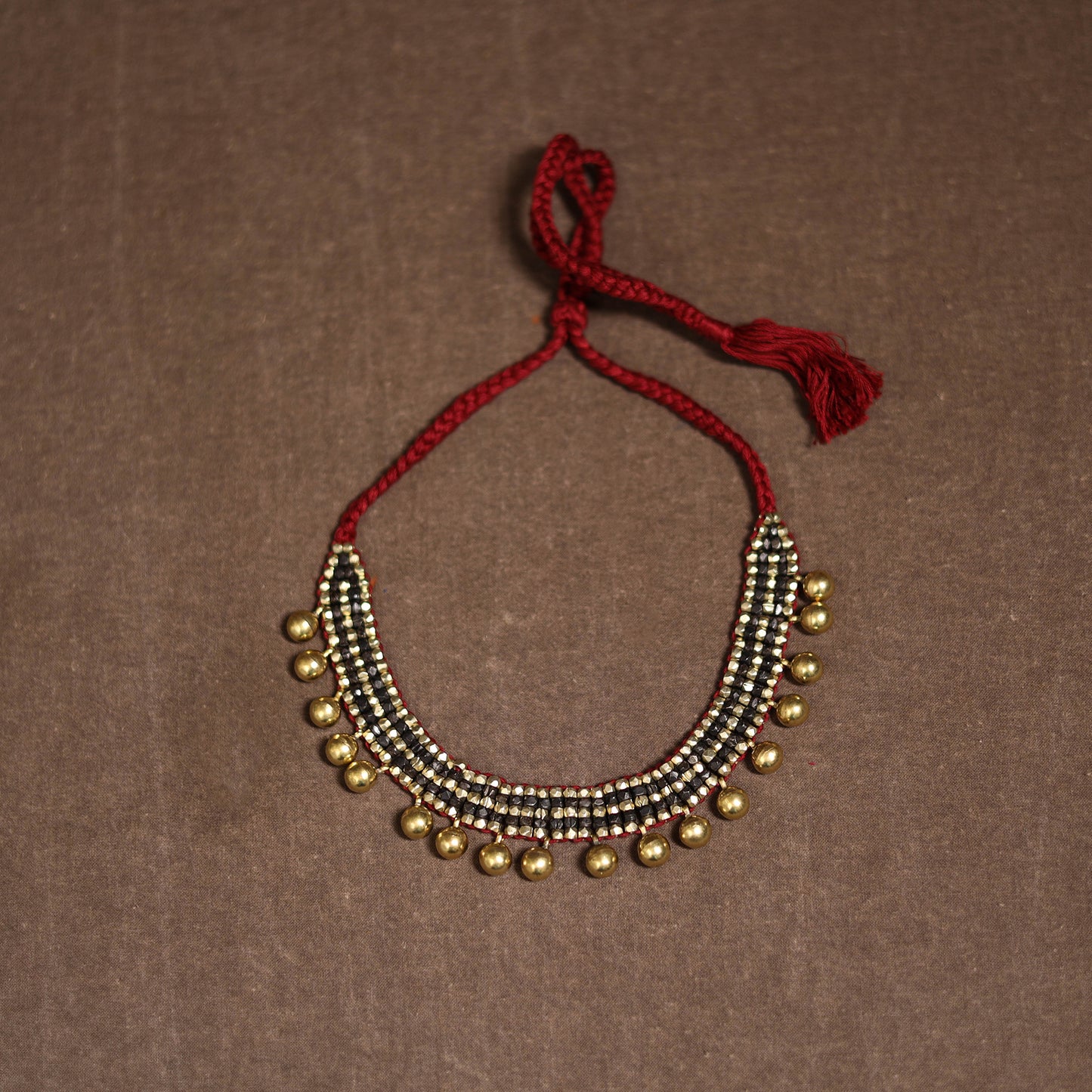 Tribal Odisha Dokra Threadwork Handmade Choker Necklace 22