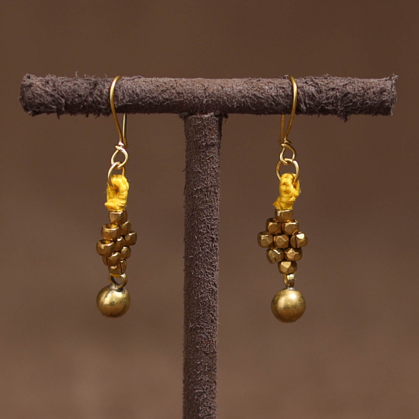 Tribal Odisha Dokra Threadwork Handmade Earrings 105