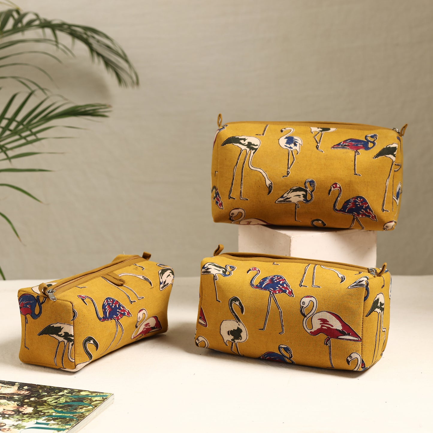 Handmade Cotton Toiletry Bags (Set of 3) 75