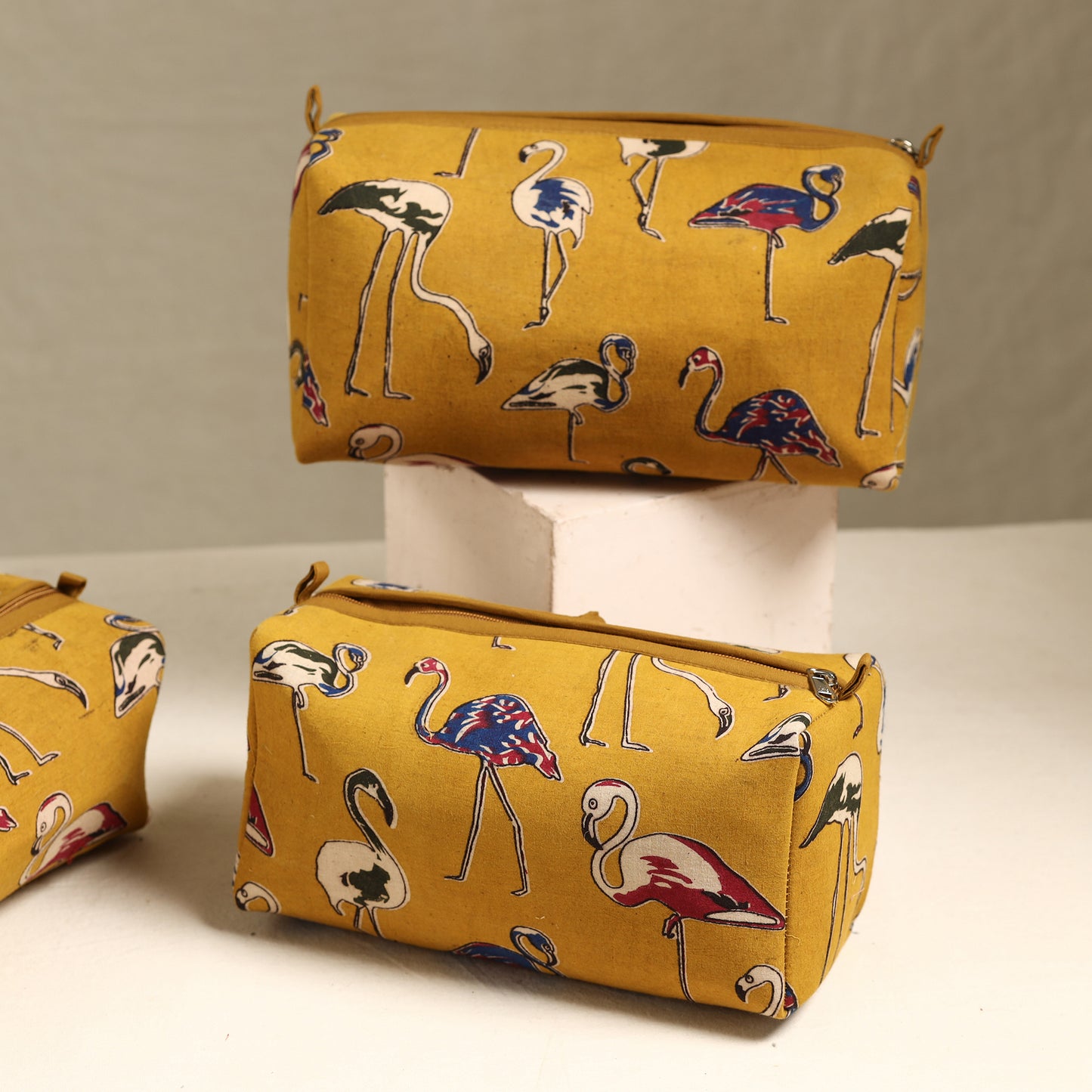 Handmade Cotton Toiletry Bags (Set of 3) 75