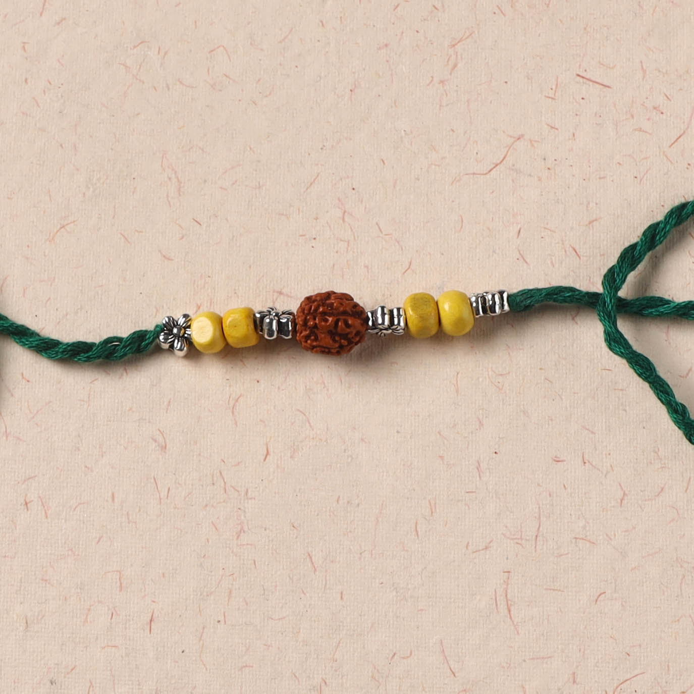 Handmade Rudraksh Work Rakhi 50