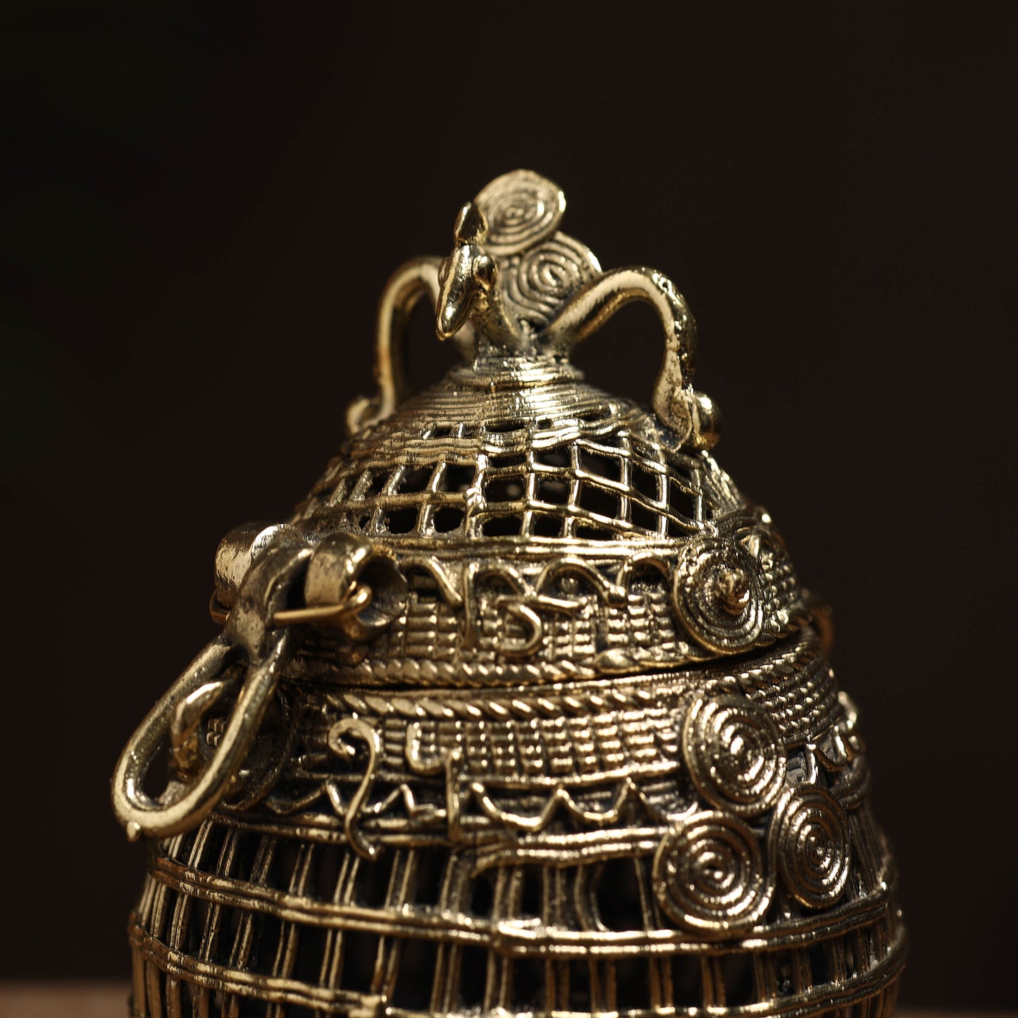 Tribal Odisha Dokra Handmade Coconut Jewelery Box