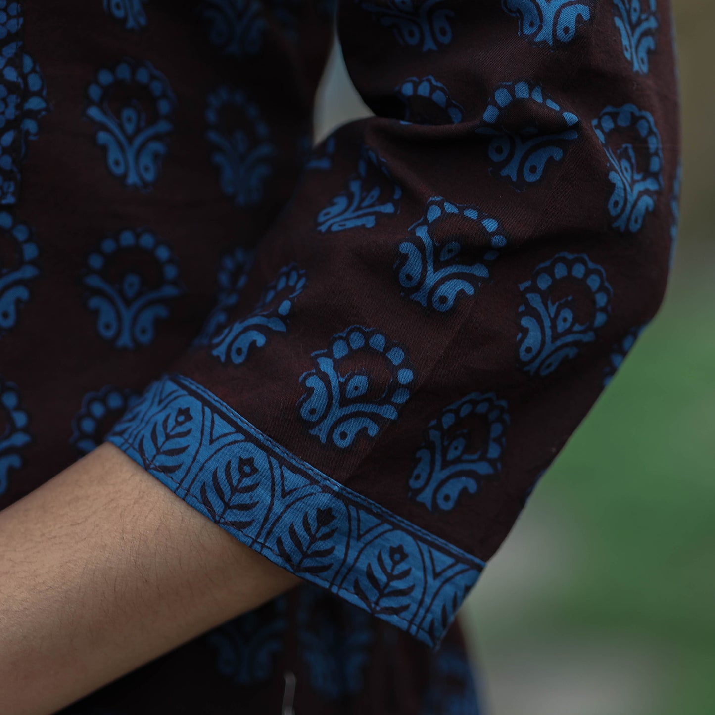 Buy Block Print Cotton Straight Bagh Kurta Online