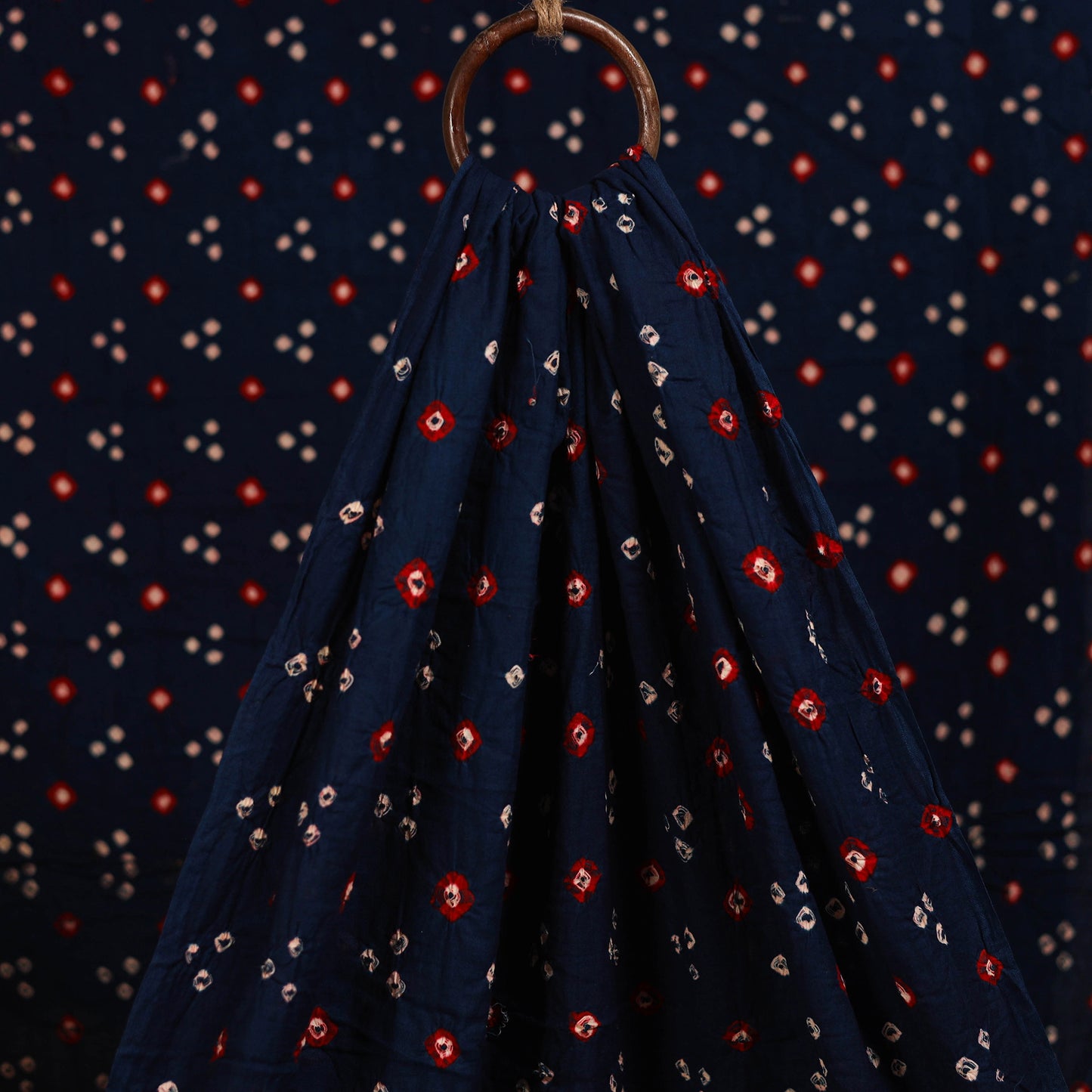 Kutch Tie-Dye Cotton Bandhani Fabric 07