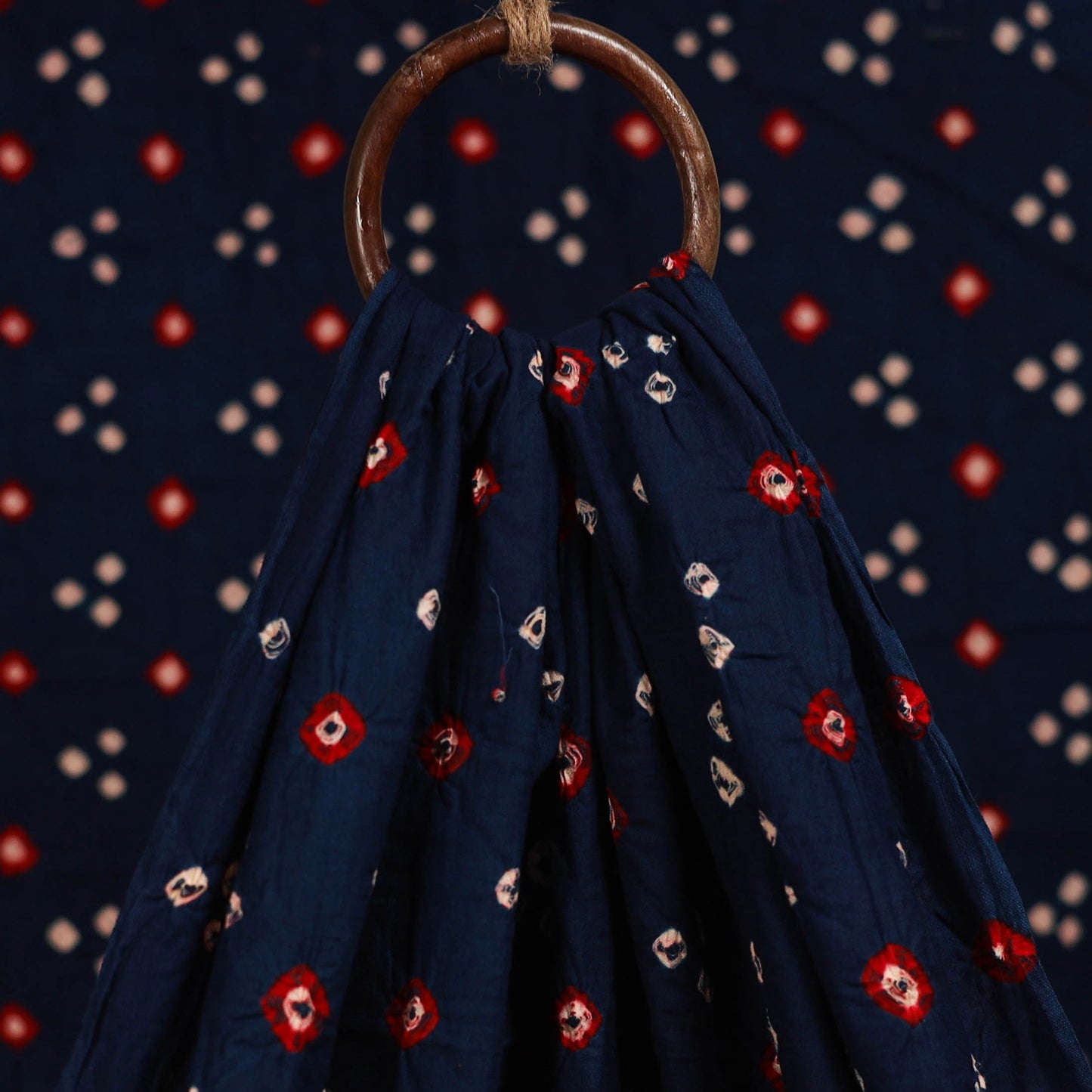 Kutch Tie-Dye Cotton Bandhani Fabric 07