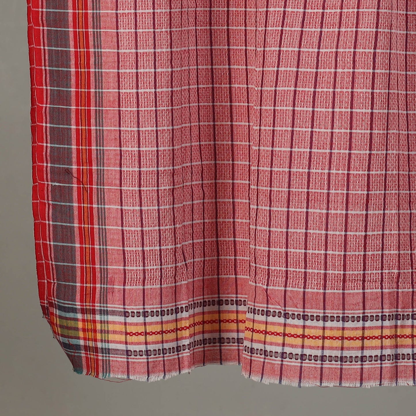 Pure Handloom Fine Cotton Checks Bath Towel 49