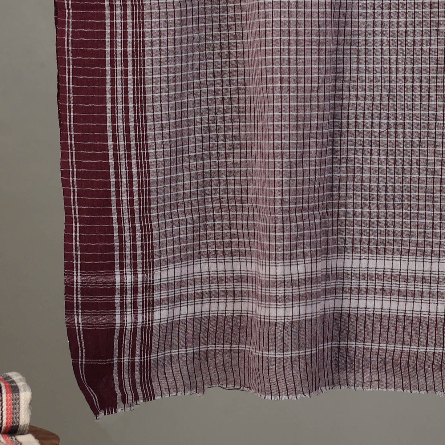 Pure Handloom Fine Cotton Checks Bath Towel 50